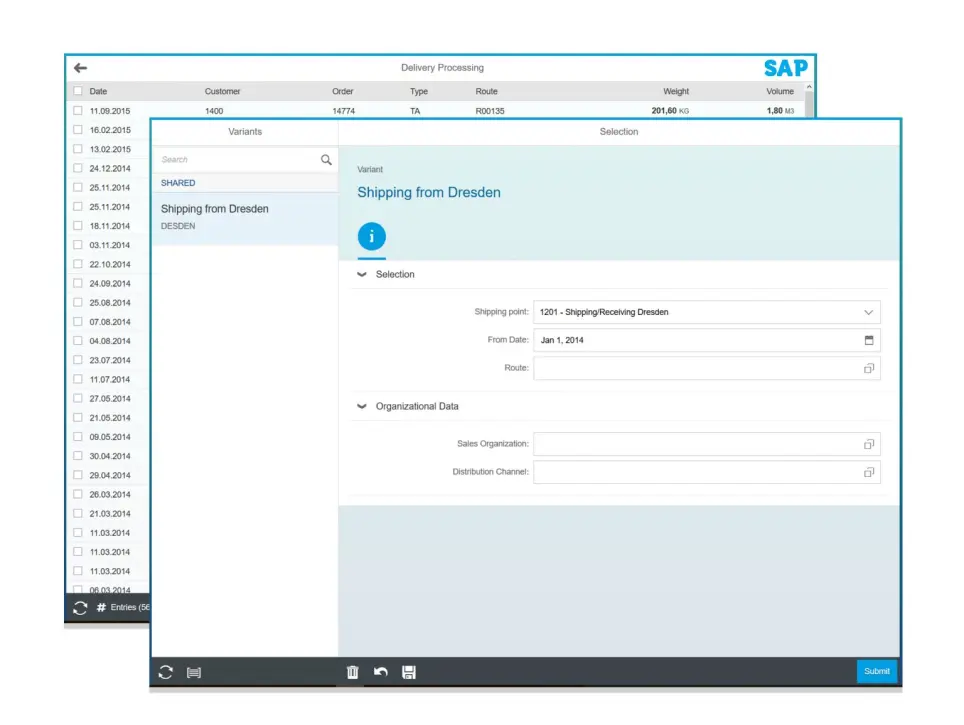 SAP Create Outbound Delivery sap sd fiori apps