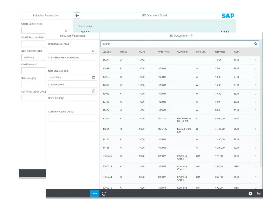 SAP Credit Block on Sales Order sap sd fiori apps
