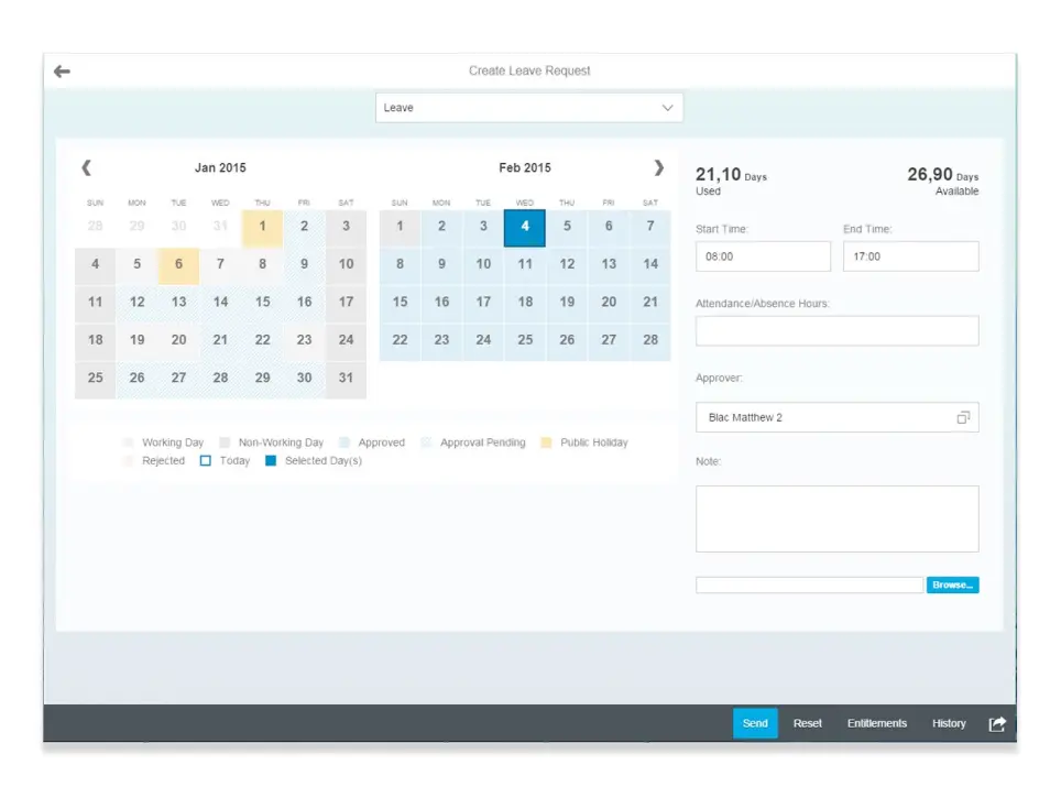 SAP Fiori Leave request App SAP HR Fiori Apps Support and Services