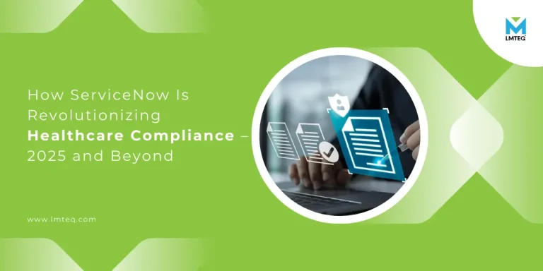 servicenow revolution healthcare compliance A banner image showcasing a person on laptop managing healthcare service provider's licenses (which is represented in the holographic format).