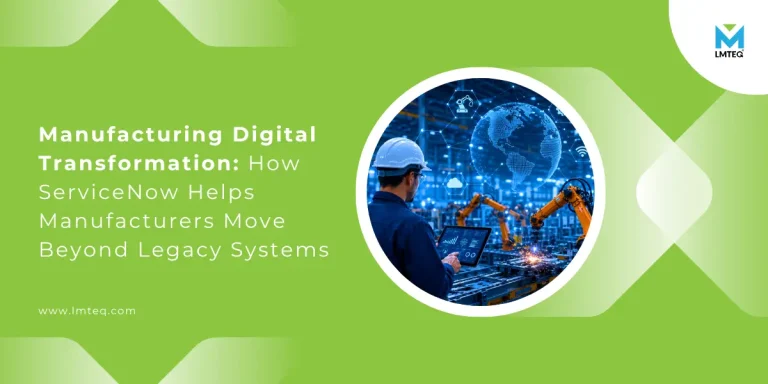 isual representation of manufacturing digital transformation, highlighting service-based models overcoming legacy systems.